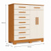 COMODA 8G 2P. ABRIR ALBATROZ NEW VERONA CINAMOMO/OFF WHITE