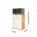 BALCAO NICIOLI 2P 1G ISIS DUPLO FREIJO/OFF WHITE CRISTAL