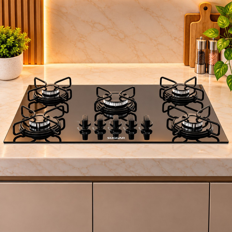 FOGAO 5B SUGGAR COOKTOP ESMALTADO VP GAS PRETO FOGAO 5B SUGGAR COOKTOP ESMALTADO VP GAS PRETO