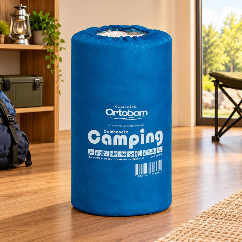 COLCHONETE 60X180X2 ORTOBOM CAMPING BLUE MAGAZINE