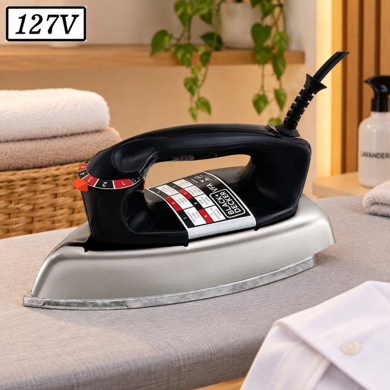 FERRO DE PASSAR BLACK DECKER VFA SEC 1110 127V PRETO FERRO DE PASSAR BLACK DECKER VFA SEC 1110 127V PRETO