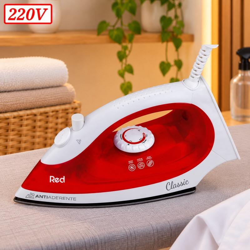 FERRO DE PASSAR RED MOBILE FP200 220V BRANCO/VERMELHO FERRO DE PASSAR RED MOBILE FP200 220V BRANCO/VERMELHO
