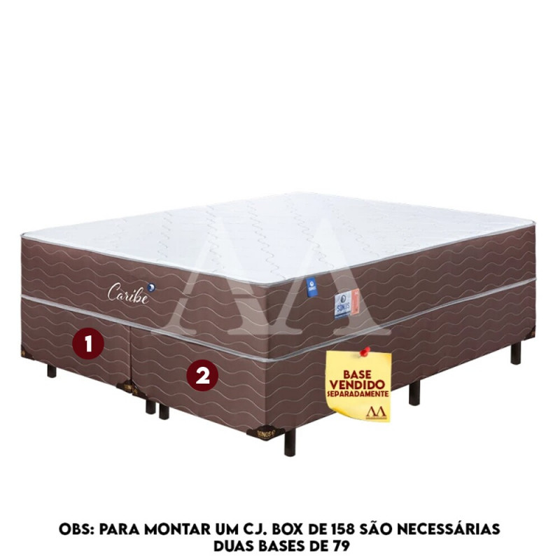 COLCHAO MOLAS 158X198X30 SONOS CARIBE ENSACADAS COLCHAO MOLAS 158X198X30 SONOS CARIBE ENSACADAS
