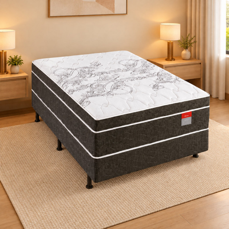CAMA BOX  88X188X52 RECONFLEX CHARM MOLAS ENSACADAS