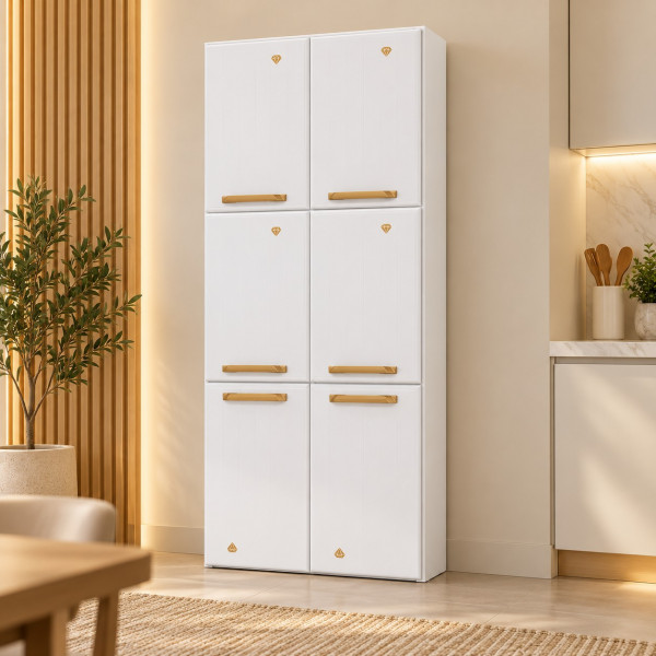 PANELEIRO TELASUL DUPLO ALTO 6P S/ PE DIAMANTE NEW BRANCO 818313-01 PANELEIRO TELASUL DUPLO ALTO 6P S/ PE DIAMANTE NEW BRANCO 818313-01