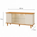 BUFFET CIMOL JANICE CINAMOMO/OFF WHITE