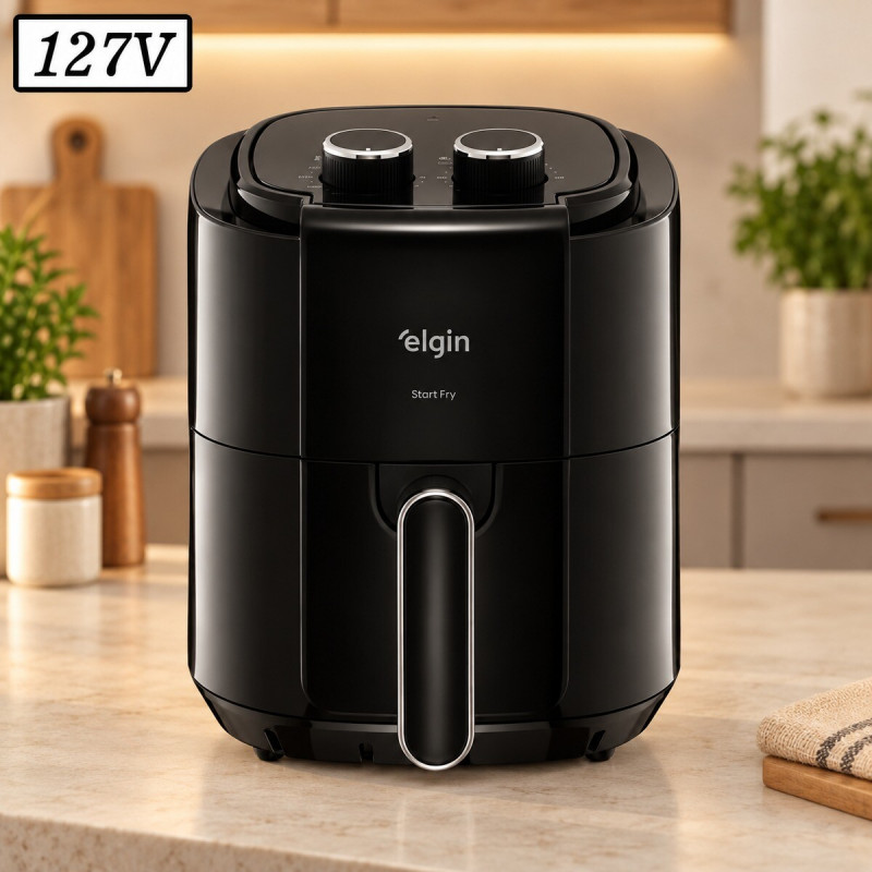 FRITADEIRA 3,5L ELGIN START FRY 1400W 127V PRETO
