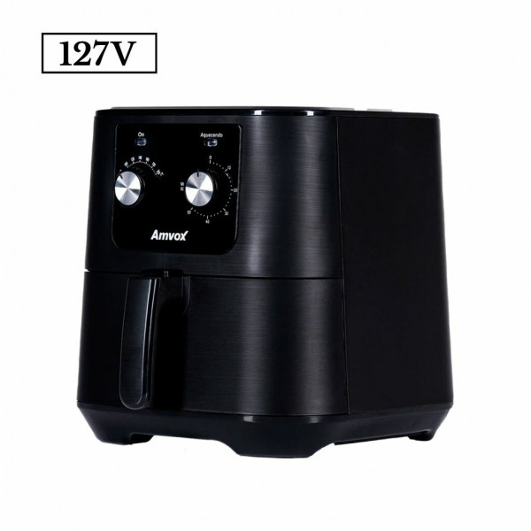 FRITADEIRA 7L AMVOX AIR FRYER ANALOGICA ARF1255 1700W 110V INOX/PRETA FRITADEIRA 7L AMVOX AIR FRYER ANALOGICA ARF1255 1700W 110V INOX/PRETA