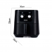 FRITADEIRA 7L AMVOX AIR FRYER ANALOGICA ARF1255 1700W 110V INOX/PRETA FRITADEIRA 7L AMVOX AIR FRYER ANALOGICA ARF1255 1700W 110V INOX/PRETA