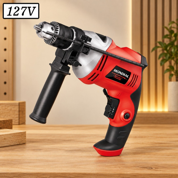 FURADEIRA DE IMPACTO MONDIAL POWER TOOLS FFI-05 750W 127V FURADEIRA DE IMPACTO MONDIAL POWER TOOLS FFI-05 750W 127V