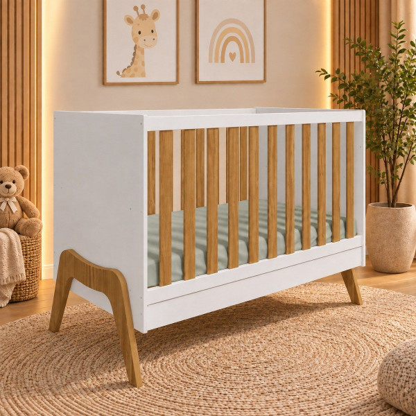 BERCO PEROBA GUTI RETRO BRANCO BRILHO/AMENDOA BERCO PEROBA GUTI RETRO BRANCO BRILHO/AMENDOA