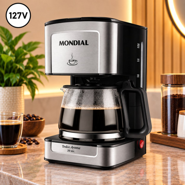 CAFETEIRA MONDIAL C4320XSI 550W FILTRO 127V INOX CAFETEIRA MONDIAL C4320XSI 550W FILTRO 127V INOX