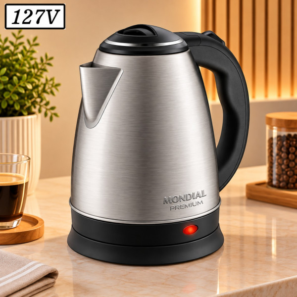 CHALEIRA ELETRICA MONDIAL CE06 PRATIC 1200W 127V INOX CHALEIRA ELETRICA MONDIAL CE06 PRATIC 1200W 127V INOX