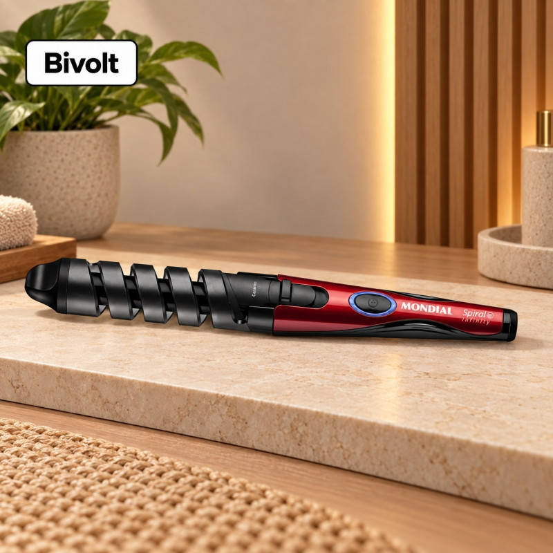 ESCOVA MODELADORA MONDIAL SPIRAL INFINITY EM-05 BIVOLT