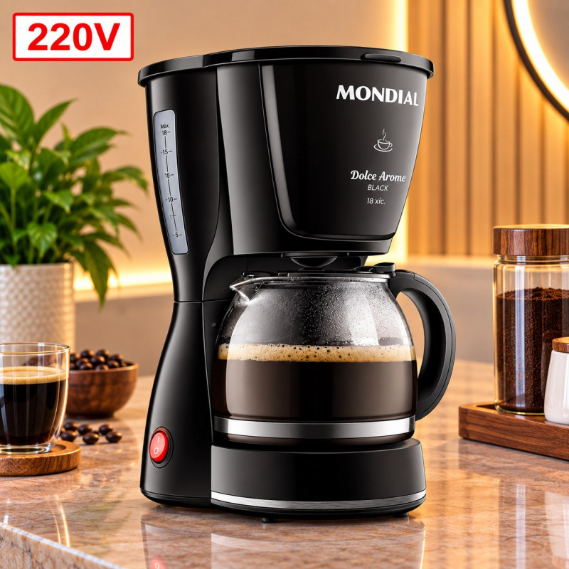 CAFETEIRA MONDIAL C3018XFB 550W FILTRO 220V PRETA