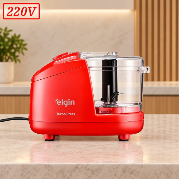 MINIPROCESSADOR ELGIN TURBO PRESS 150W 220V VERMELHO