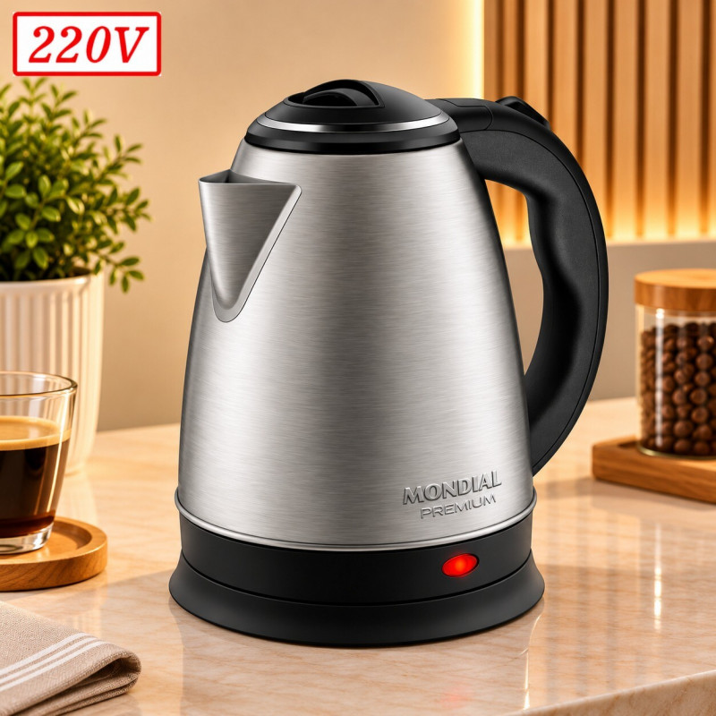 CHALEIRA ELETRICA MONDIAL CE06 PRATIC 1200W 220V INOX CHALEIRA ELETRICA MONDIAL CE06 PRATIC 1200W 220V INOX