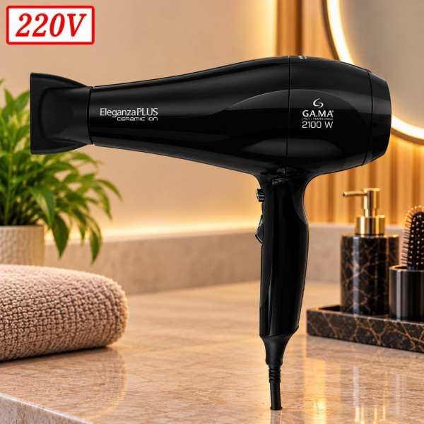 SECADOR DE CABELO GAMA ELEGANZA PLUS CERAMIC ION 2100W 220V SECADOR DE CABELO GAMA ELEGANZA PLUS CERAMIC ION 2100W 220V