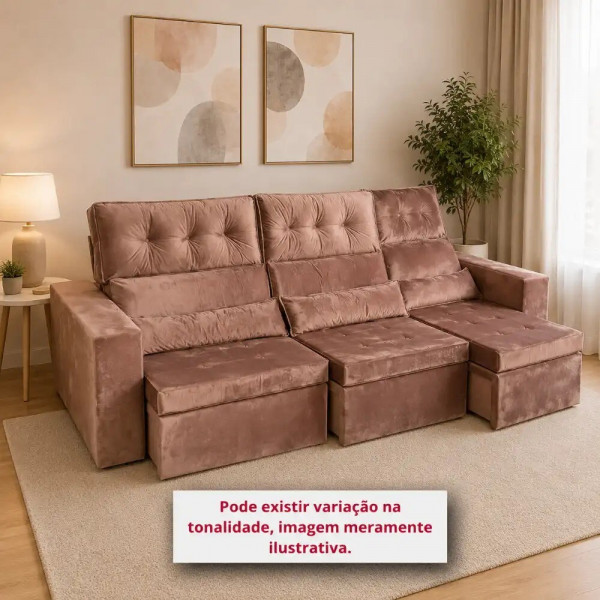 ESTOFADO RG ROBUST RETRATIL 3.0 MARROM INCA 17