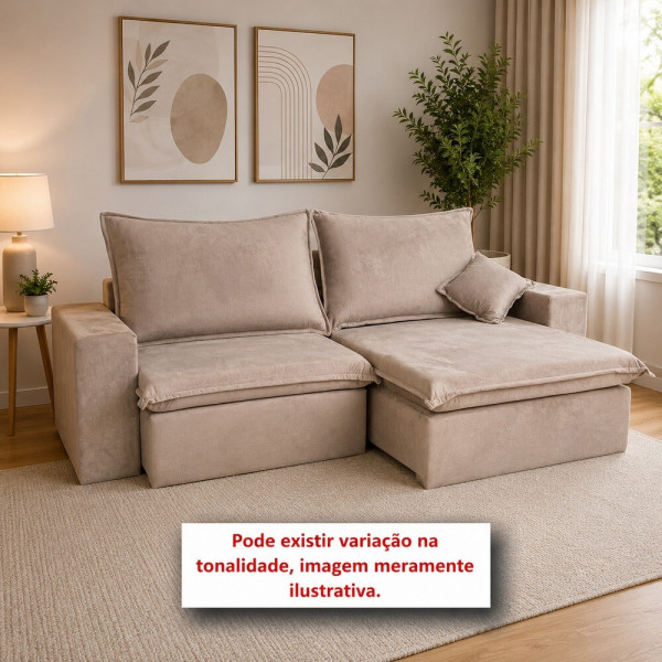 ESTOFADO RG VIENA RETRATIL 2.50 BEGE ESCURO INCA 16 ESTOFADO RG VIENA RETRATIL 2.50 BEGE ESCURO INCA 16