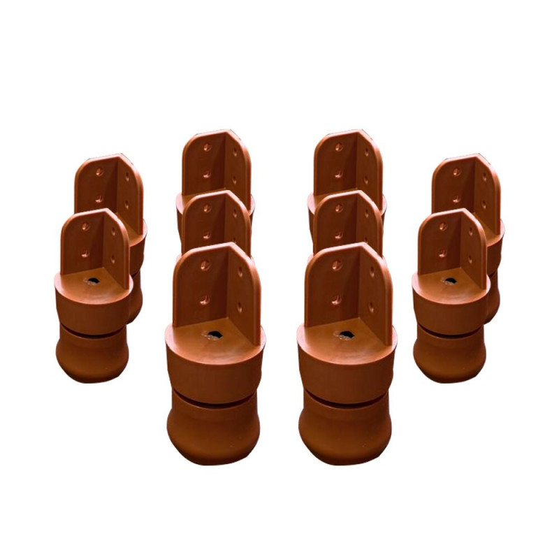 KIT TCIL PES C/10 PLASTICO C/ REGULAGEM CARAMELO