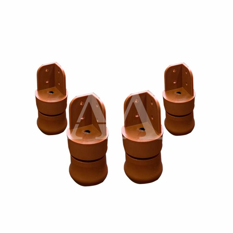 KIT TCIL PES C/4 PLASTICO C/ REGULAGEM CARAMELO