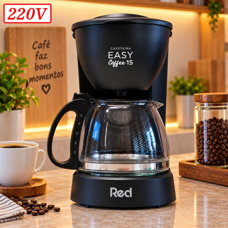 CAFETEIRA RED MOBILE EASY COFFEE 15 550W 220V PRETA