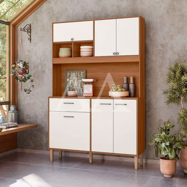 KIT 6P 1G NICIOLI ERVA DOCE 120 IPE/OFF WHITE CRISTAL