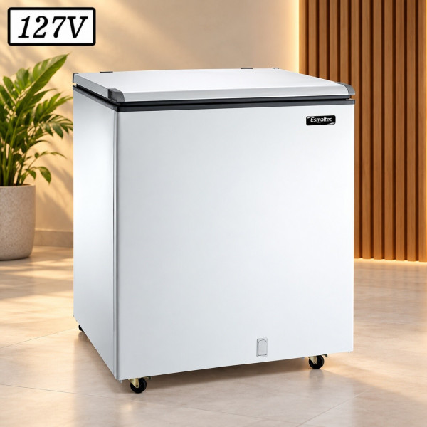 FREEZER CONSERVADOR ESMALTEC ECH250 HORIZONTAL 230L 127V BRANCO