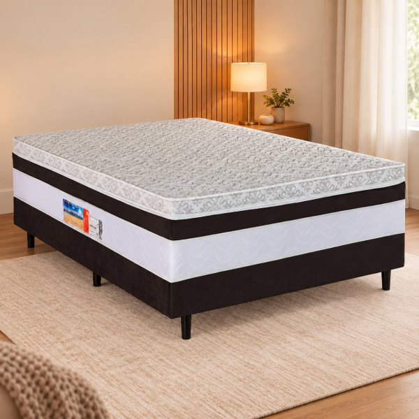 CAMA BOX D28 138X188X53 BELLABAHIA ATALAIA C/PILLOW EURO CAMA BOX D28 138X188X53 BELLABAHIA ATALAIA C/PILLOW EURO