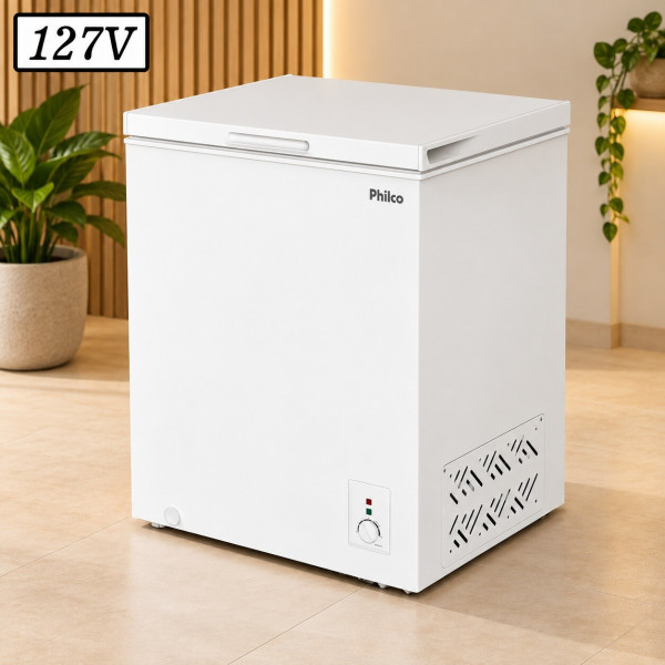 FREEZER PHILCO PFH160B HORIZONTAL 140L 127V BRANCO FREEZER PHILCO PFH160B HORIZONTAL 140L 127V BRANCO