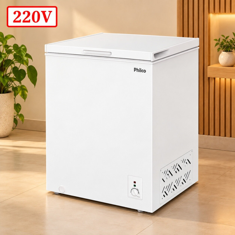 FREEZER PHILCO PFH160B HORIZONTAL 140L 220V BRANCO FREEZER PHILCO PFH160B HORIZONTAL 140L 220V BRANCO