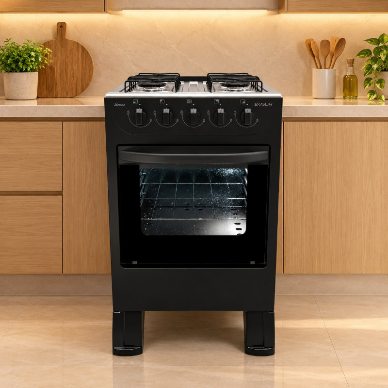FOGAO 4B BRASLAR NEW SIRIUS SIMPLES S/ TAMPO BLACK FOGAO 4B BRASLAR NEW SIRIUS SIMPLES S/ TAMPO BLACK