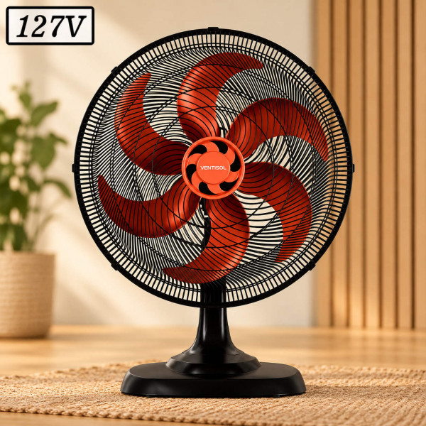 VENTILADOR VENTISOL MESA 50CM 6 PAS 3 VEL 127V BRONZE