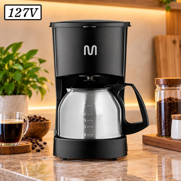CAFETEIRA MULTILASER GO039 600W 127V INOX CAFETEIRA MULTILASER GO039 600W 127V INOX