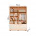 ROUPEIRO 4G 4P. ABRIR ALBATROZ DOBLE CINAMOMO/OFF WHITE