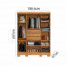 ROUPEIRO 4P. ABRIR 3G RUD RACK DOMUS CEDRO/AREIA