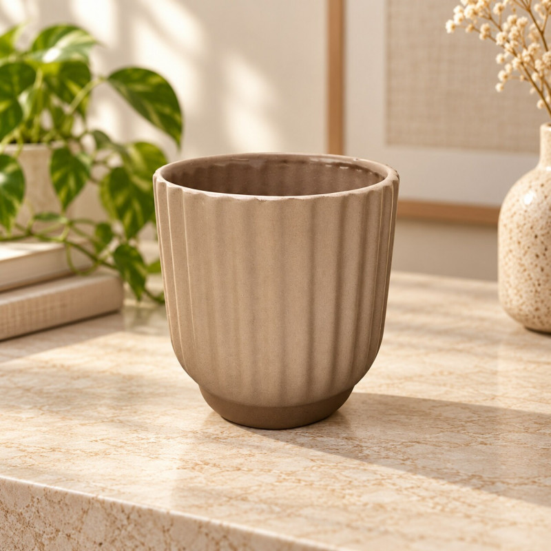 CACHEPOT CERAMICA ROMA PEQUENO 16CM MADAGASCAR CACHEPOT CERAMICA ROMA PEQUENO 16CM MADAGASCAR