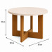 MESA CENTRO JB BECHARA 8001 LUXO OFF WHITE/NATURE