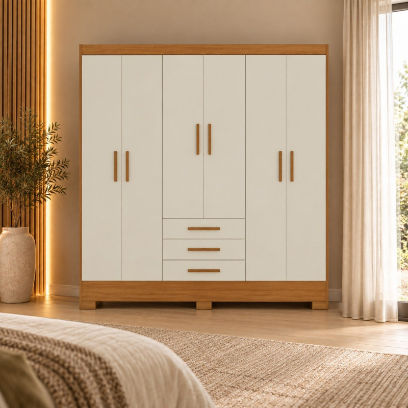 ROUPEIRO 6P. ABRIR 3G RODIAL ITACARE CINAMOMO/OFF WHITE 51GR6376 ROUPEIRO 6P. ABRIR 3G RODIAL ITACARE CINAMOMO/OFF WHITE 51GR6376