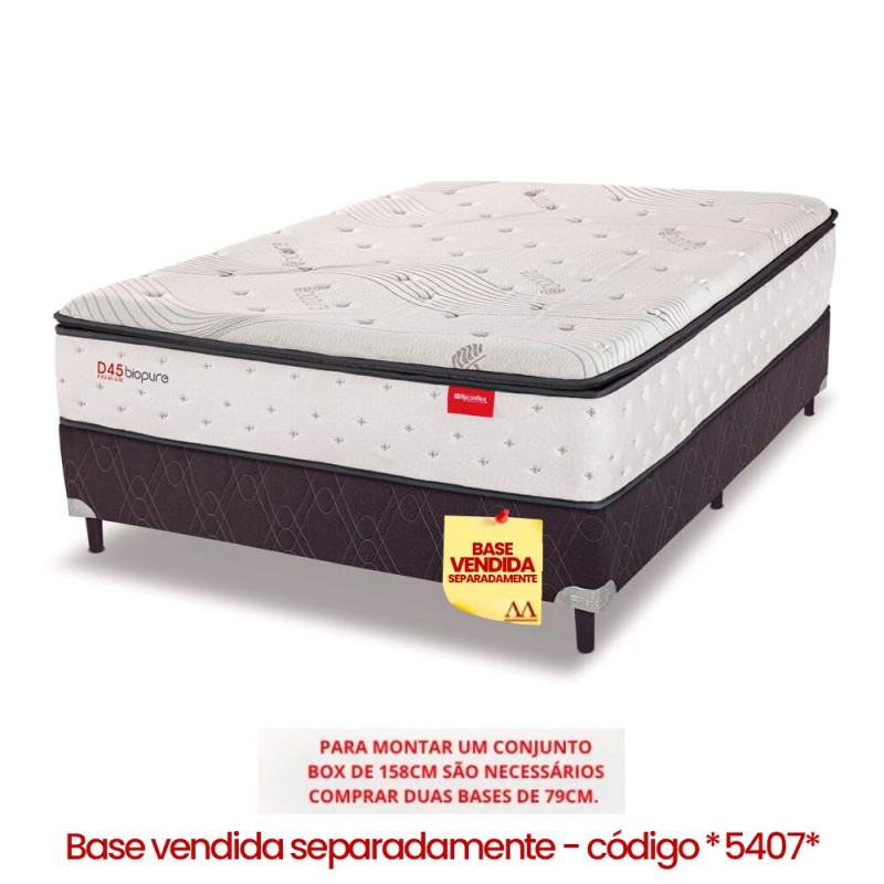 COLCHAO D45 158X198X30 RECONFLEX PREMIUM BIOPURE C/PILLOW