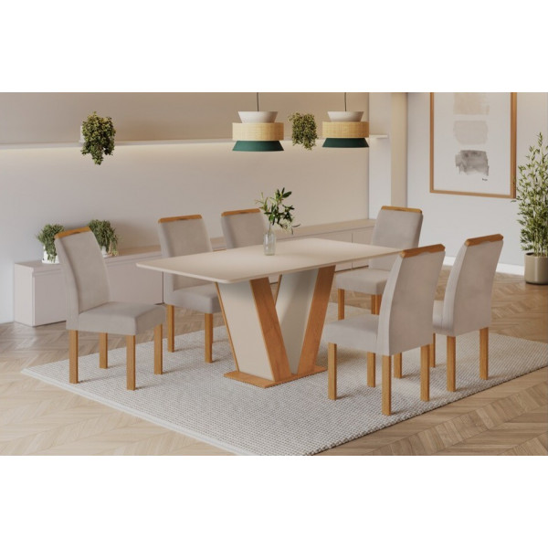 CJ MESA 6C CEL MOVEIS QATAR RETANGULAR 160X80 TAMPO LONDRES PLUS S/VDO CAD.LONDRES TEC 169 CINAMO/OFF