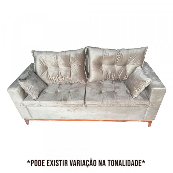 ESTOFADO RG EGITO 1.90 C/PILLOW BEGE ESCURO INCA 16