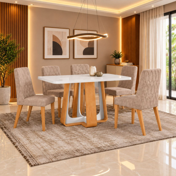 CJ MESA 6C LOPAS SINTONIA TAMPO MAXI CAD LUAR 170X90 C/VIDRO AVELA/AMENDOA CLEAN/OFF WHITE CJ MESA 6C LOPAS SINTONIA TAMPO MAXI CAD LUAR 170X90 C/VIDRO AVELA/AMENDOA CLEAN/OFF WHITE
