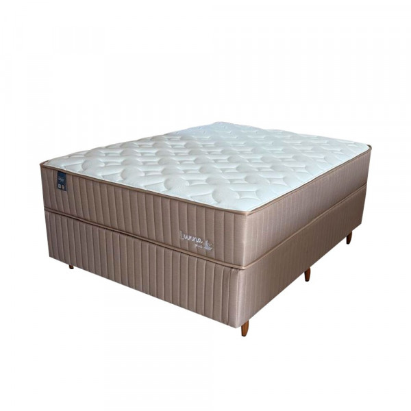 CJ BASE BOX/COLCHAO 158X198X67 PLUMATEX LUNNA PRIME MOLAS ENSACADAS