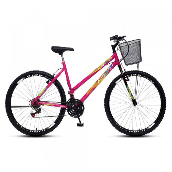BICICLETA COLLI CAZELLE ALLEGRA CITY ARO 26 C/MARCHA C/CESTO ROSA NEON BICICLETA COLLI CAZELLE ALLEGRA CITY ARO 26 C/MARCHA C/CESTO ROSA NEON