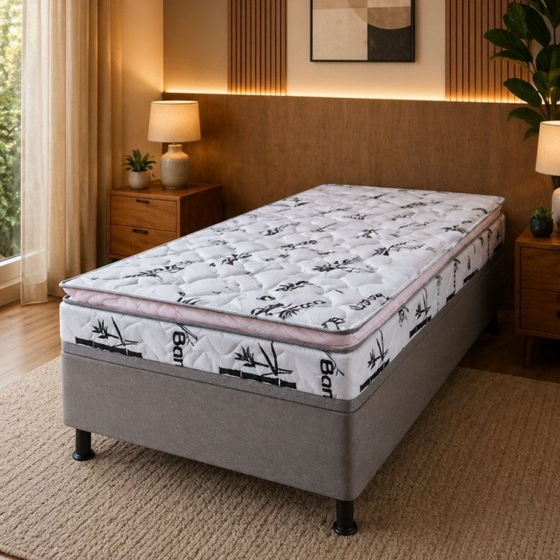 CAMA BOX D28 88X188X51 ELEGANCE BREARE BAMBOO