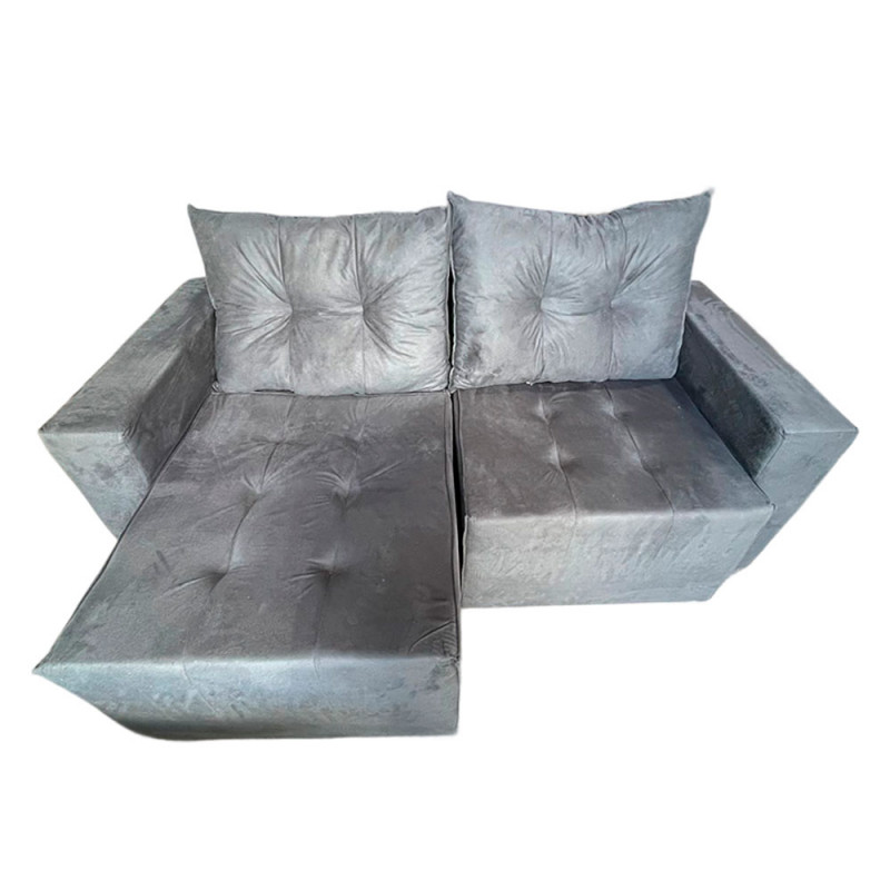 ESTOFADO RG GUATEMALA RETRATIL 1.90 CINZA ESTOFADO RG GUATEMALA RETRATIL 1.90 CINZA