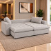 ESTOFADO DESIGN MILANO RETRATIL CAMA SATURNO GELO ESTOFADO DESIGN MILANO RETRATIL CAMA SATURNO GELO