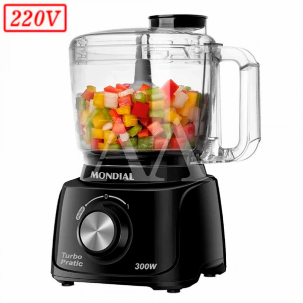 MINIPROCESSADOR MONDIAL MP-16-B 300W 220V MINIPROCESSADOR MONDIAL MP-16-B 300W 220V